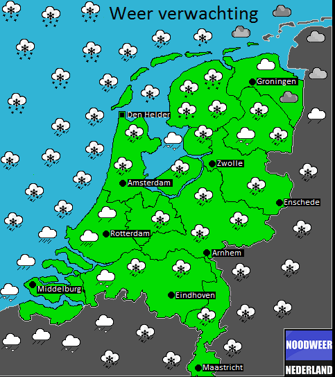 Donderdag Avond / Nacht kans op sneeuwval.