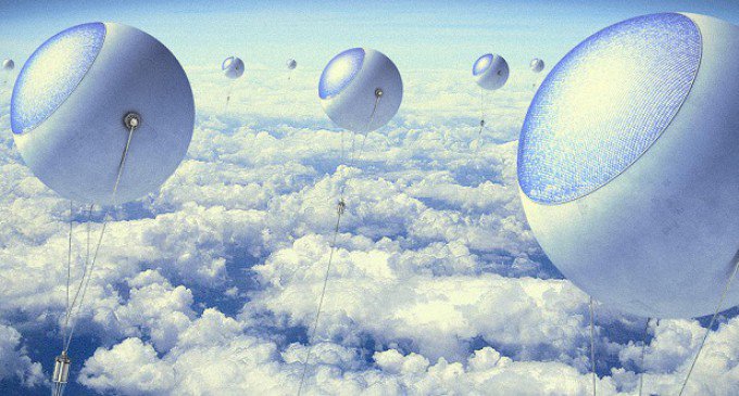 Enorme ‘zonneballonnen’ vangen zonlicht boven de wolken op goo.gl/AKsPBP via <a href="/GroeneCourant/">Groene Courant</a> #duurzaam