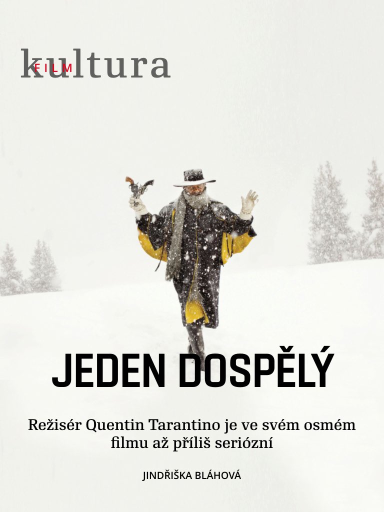 RESPEKT_CZ's tweet photo. "Tarantino opouští území jednorozměrné pocty žánru." Recenze v aktuálním čísle Respektu: https://t.co/El9KnvPFAo https://t.co/kEFxoQw2JB