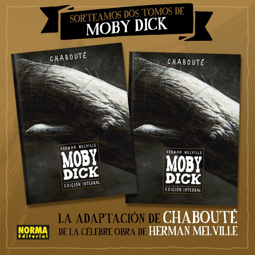 NormaEditorial's tweet image. RT + FOLLOW para conseguir un tomo de #MobyDick, la estupenda adaptación de Chabouté. normaeditorial.com/blog/?p=12027