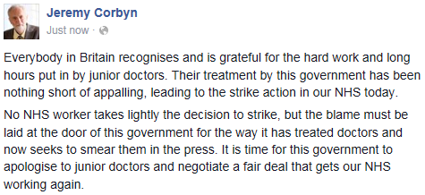 Govnt must apologise to junior doctors &amp; negotiate a fair deal that gets our #NHS working again #JuniorDoctorsStrike