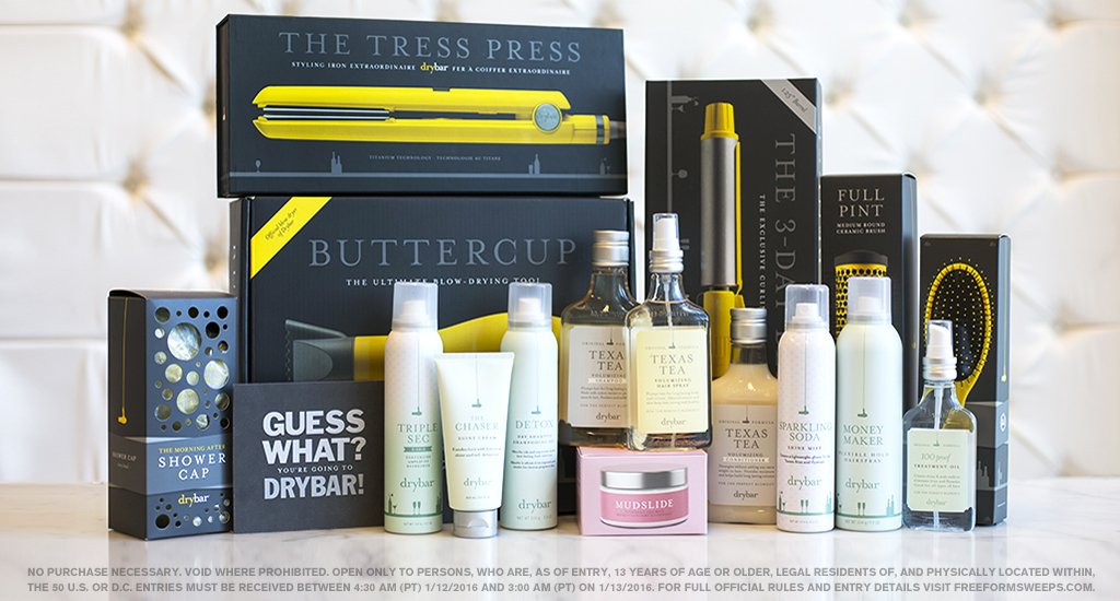To celebrate #PLLxDrybar, we’re giving away a <a href="/theDrybar/">Drybar</a> gift pack! RT to enter for a chance to win! #PLLSweepstakes