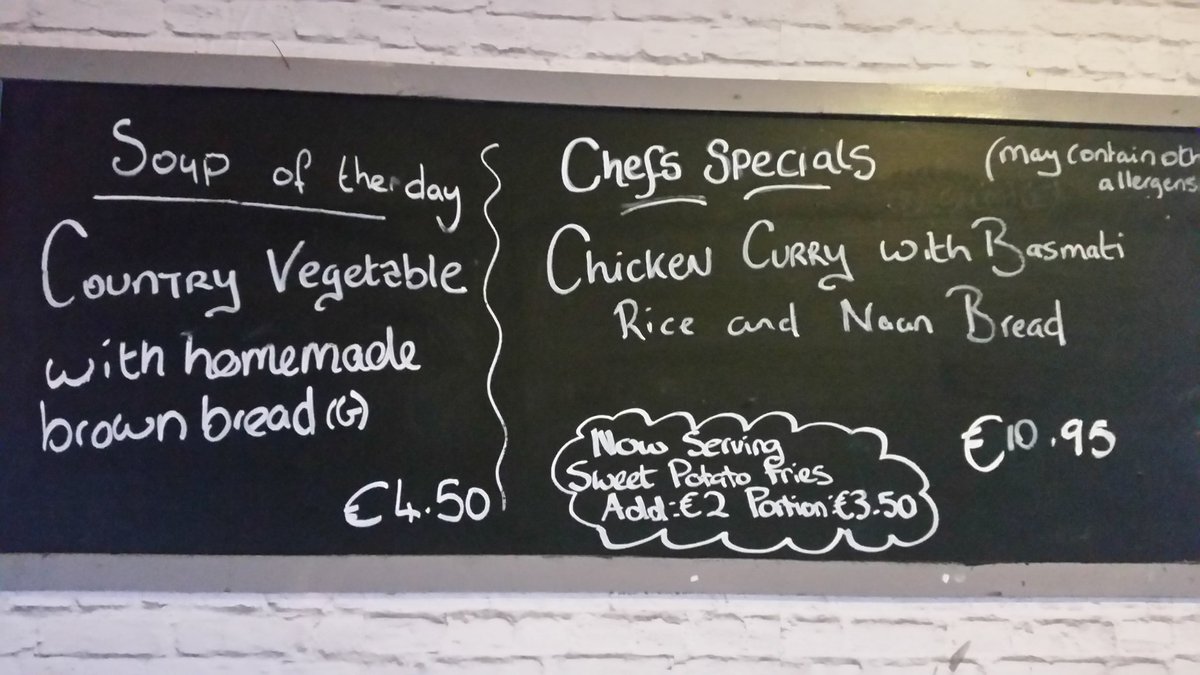 Today's specials 
#specials #lunch #kilcock