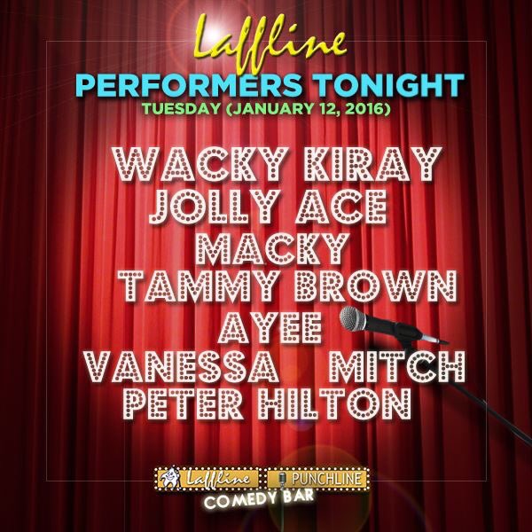 Itodo ang tawanan dahil Tuesday na naman sa #Laffline! Samahan ang ating mga performers tonight!