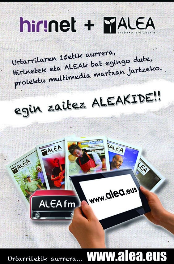 Urtarriletik aurrera, gure Twitterreko profila <a href="/ArabakoALEA/">Arabako ALEA</a> izango da! Jarrai gaitzazu!