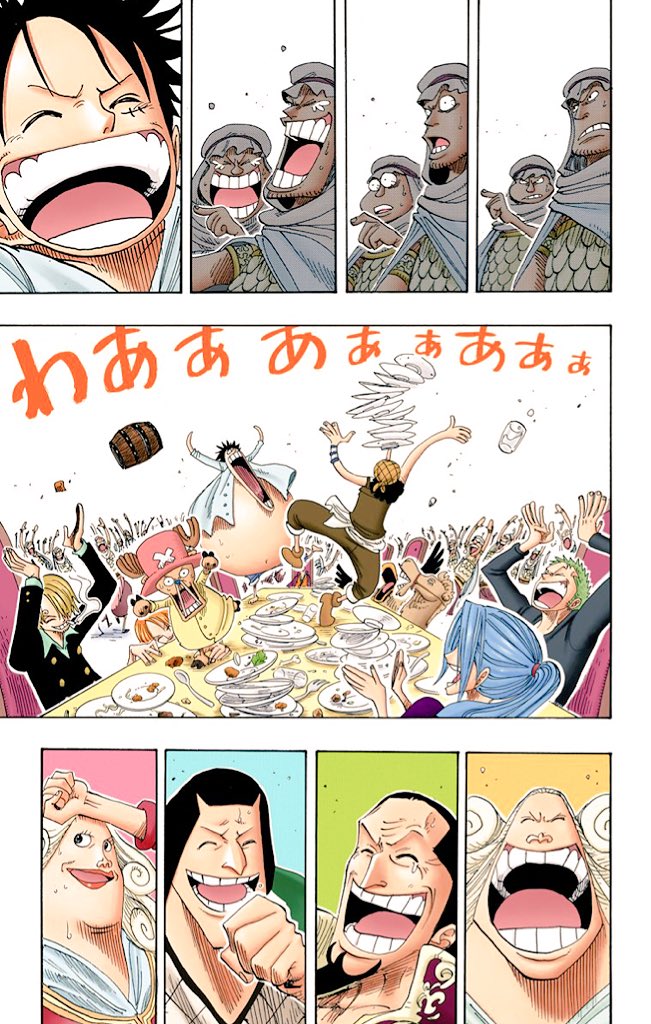 One Piece カラー漫画 ワンピース アラバスタ編でのワンシーン このページは欠かせません Onepiece アラバスタ ルフィ T Co Azrxlkbvra Twitter