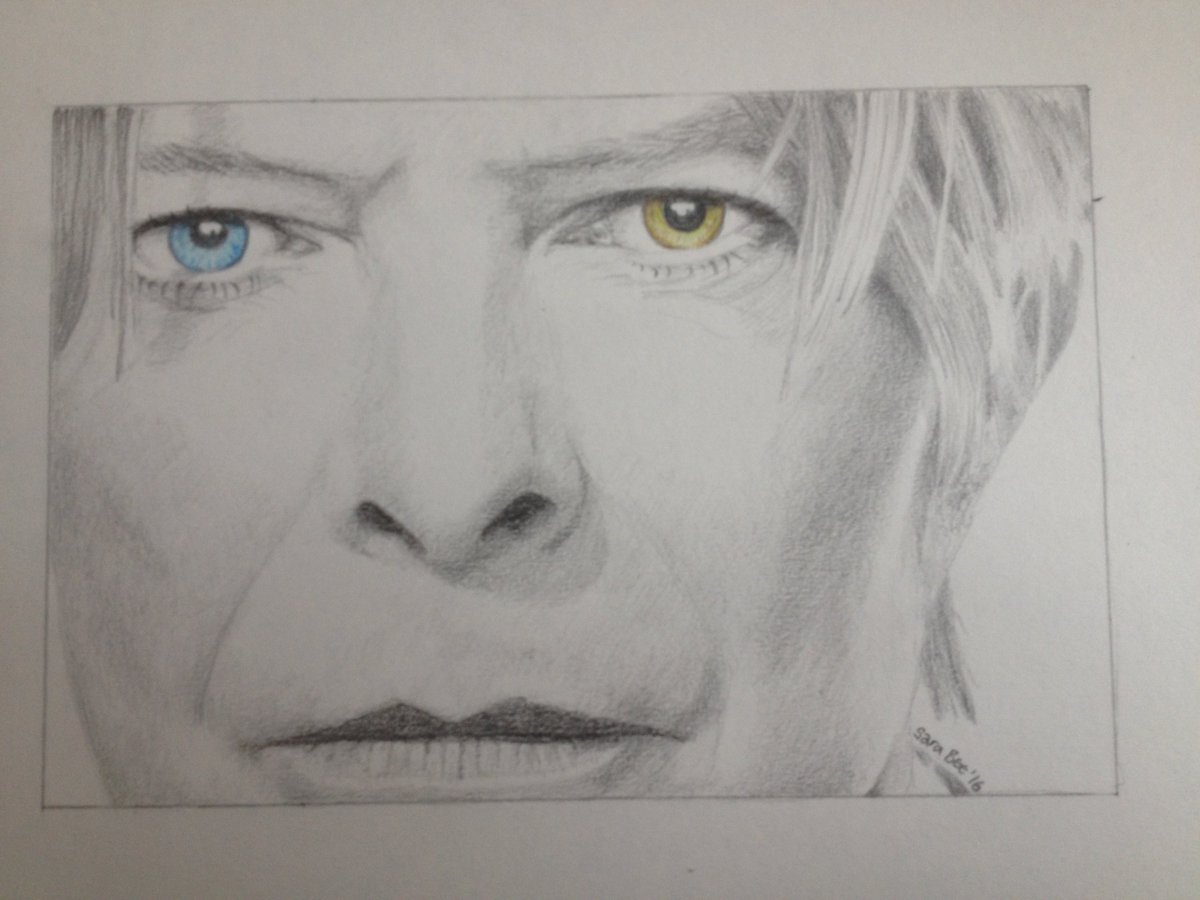 David Bowie drawing. I did this yesterday as a tribute to his amazing career.