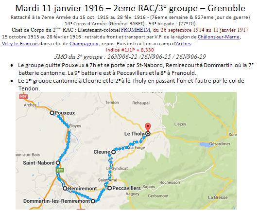 PoloS111's tweet photo. #1GM #WW1 11 jan 1916 : Le groupe quitte #Pouxeux à 7h et se porte par #SaintNabord, #Remirecourt à Dommartin https://t.co/hrvQMUWBBZ