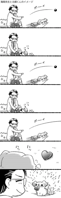 海南先生と北御くんのイメージ。※犬化 