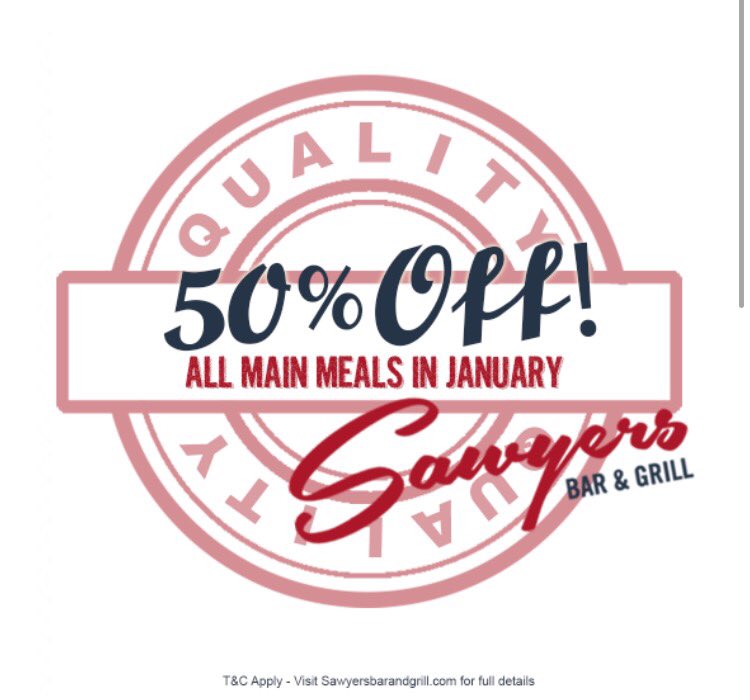 SawyersMagor's tweet photo. This offer is almost too good to be true ! Book your table now 👍🏻 #50% #Janoffer https://t.co/QDY8gJktf6