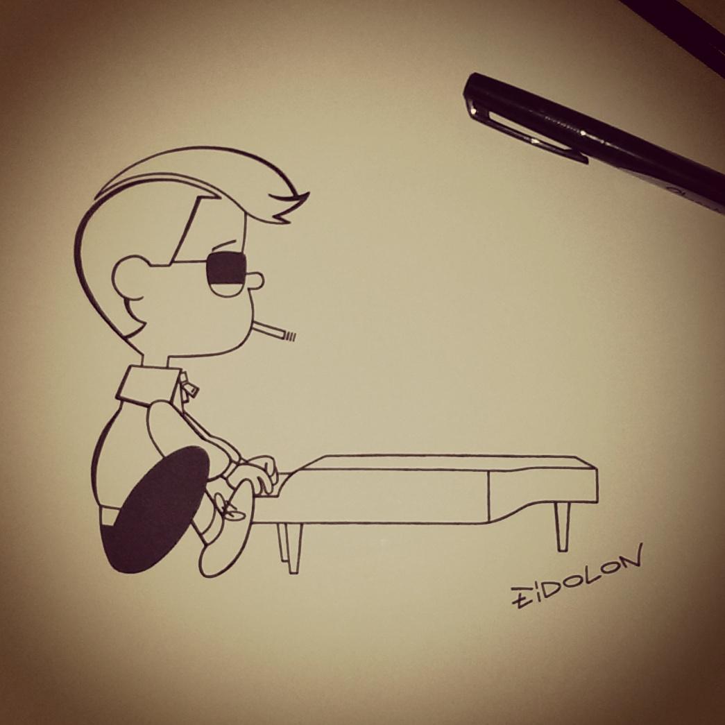 EiDOLON84's tweet photo. #DavidBowie #Bowie #Peanuts #Schroeder #Ink #Art #Comic #ComicArt https://t.co/GAkz1kY4V7