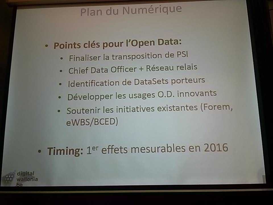 weopendata's tweet photo. Wallonia presenting their #opendata strategy, good approach, even working towards linked data! https://t.co/gVVC1sizrg