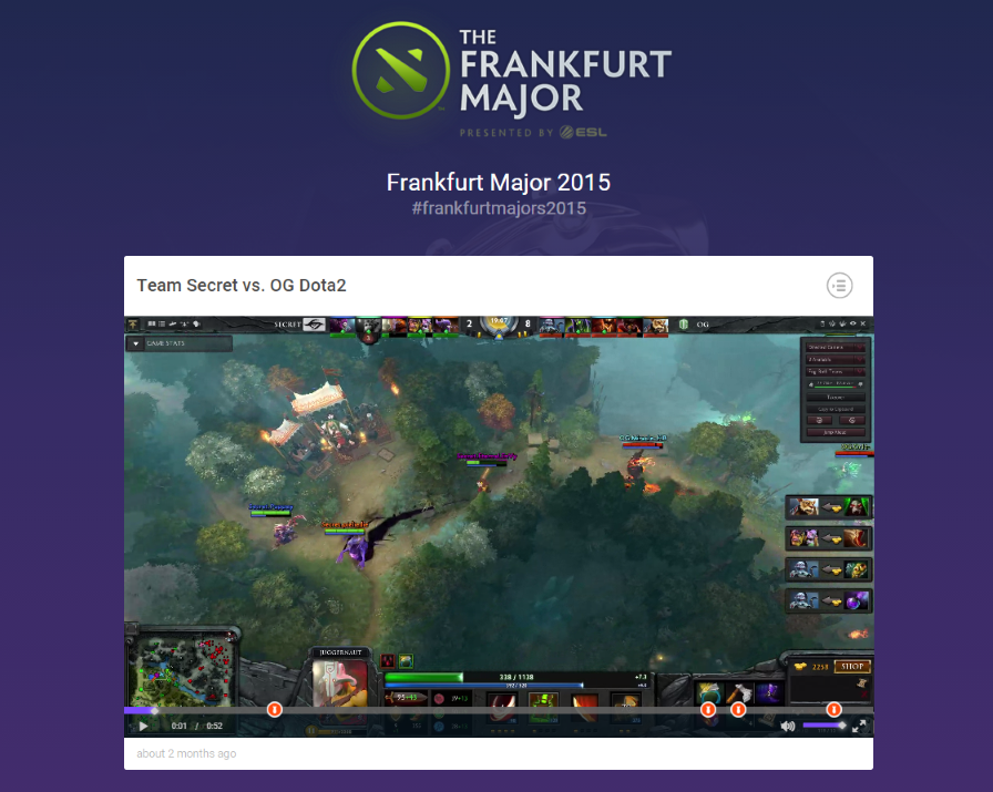 BRUCEGGapp's tweet photo. It's been 2 months since #FrankfurtMajor!
Watch all the best plays &amp; revive the emotions!

https://t.co/MSgieR11nV https://t.co/EfuehesEz7
