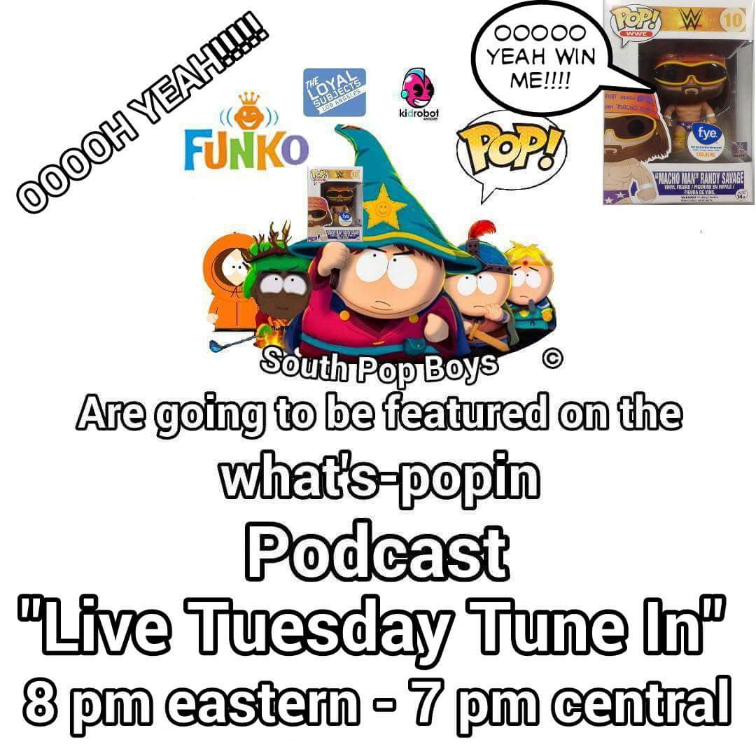 True_Jason_Todd's tweet image. TUNE IN TO THE WHAT'S-POP PODCAST TUESDAY Jan 12, 2016 &amp;amp; ENTER 2 WIN A MACHO MAN FUNKO POP! #southpopboys #Funko