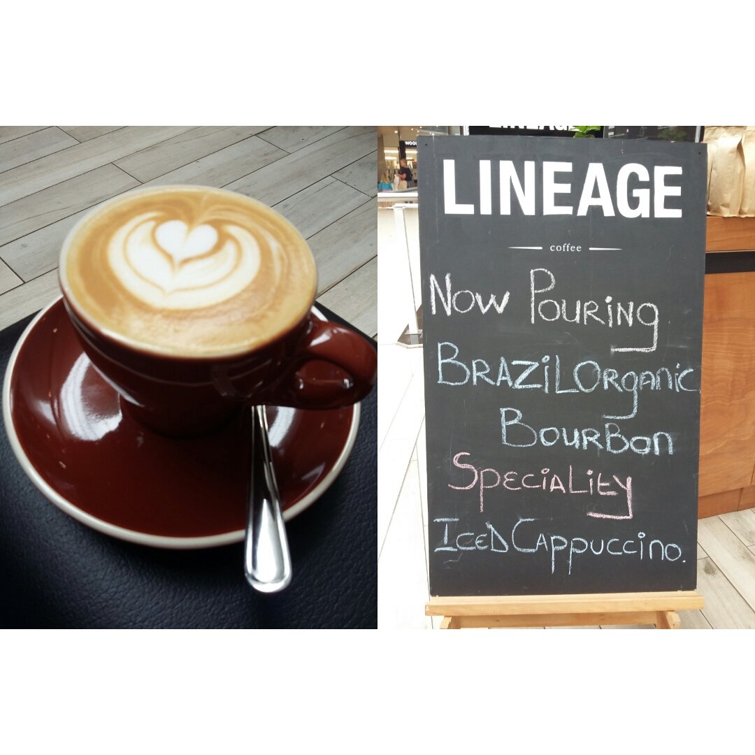 Delicious cappuccino as always from <a href="/lineagecoffee/">Lineage Coffee</a> at Watercrest Mall #lovecoffee