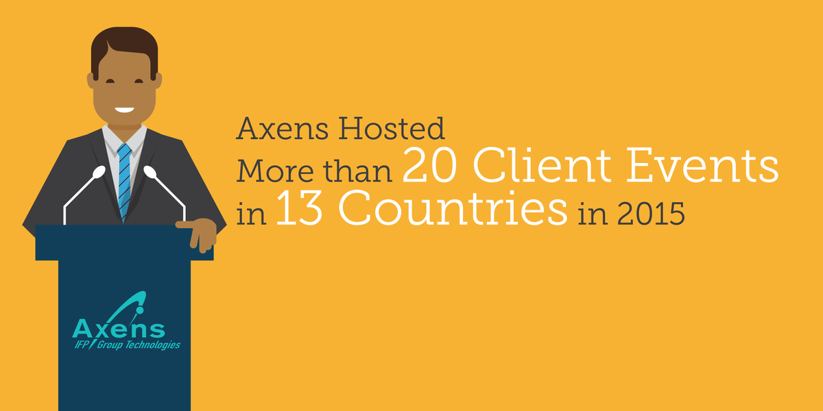 AxensGroup's tweet image. More than 20 #ClientEvents hosted by Axens in 2015: We are looking forward to seeing you in 2016!