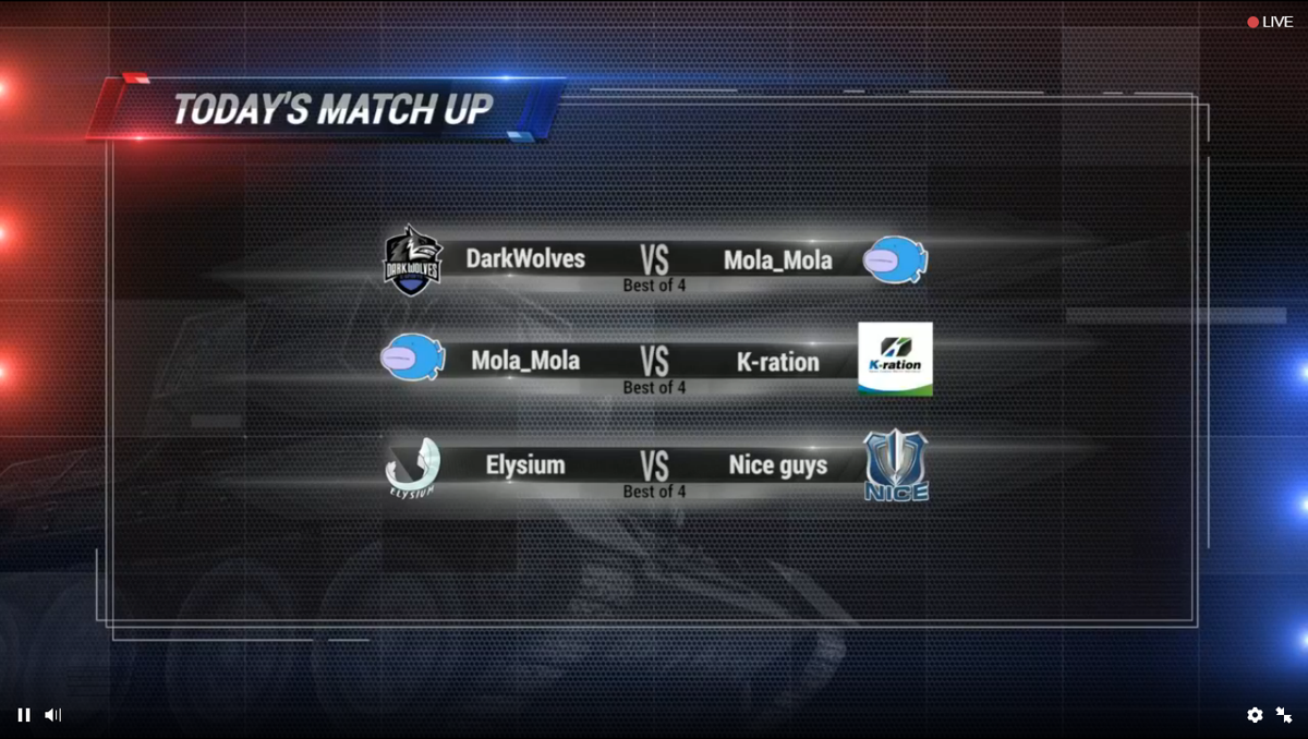 WGL APAC-KR 시즌2 실버시리즈 Dark Wolves vs MolaMola 경기가 곧 시작됩니다. 많은 시청 바랍니다~