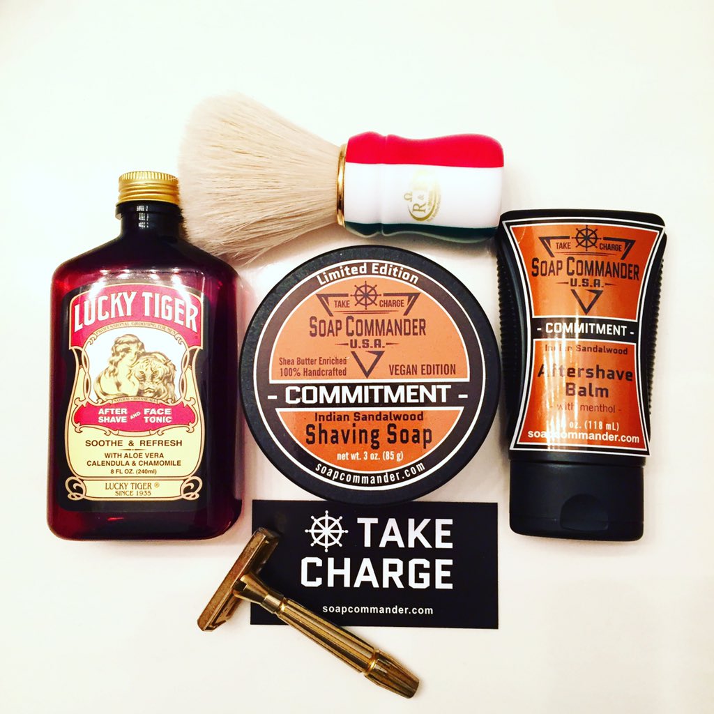 SoapCommander's tweet photo. Commitment. @getluckytiger has been there from the start and will always have a place in my den. #takecharge #SOTD https://t.co/9EYs5Zr5PX