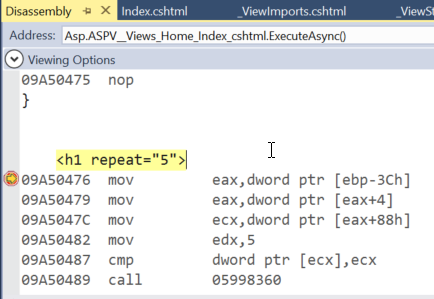DamianEdwards's tweet image. Hard core Tag Helper debugging #aspnet5