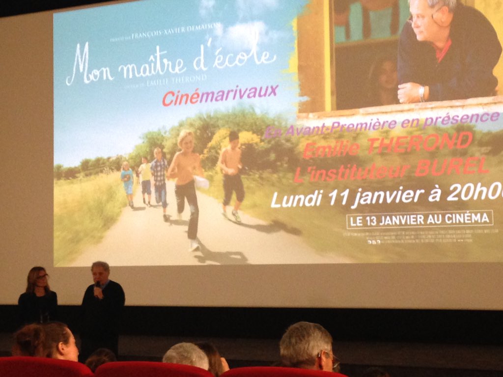 La_Wine11's tweet photo. #Monmaitredecole #monsieurBurel #Therond. En avant première, avec la présence des personnages, c'était top! Allez y! https://t.co/w7WpDV9V6u