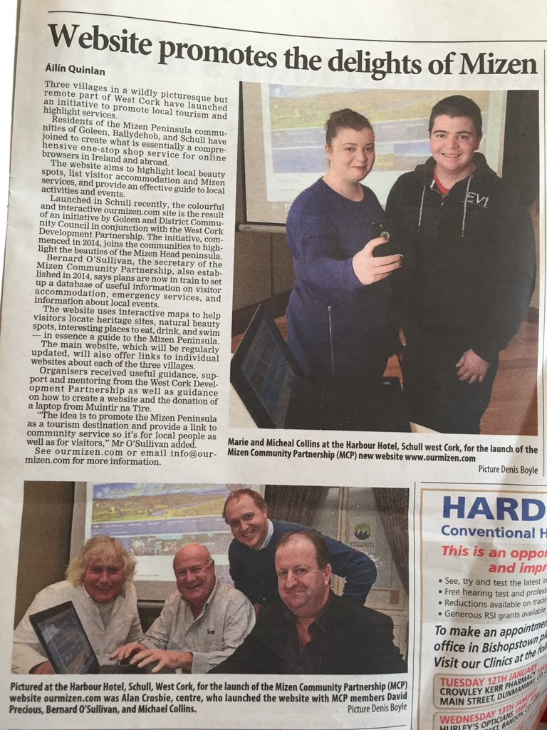 Article in today's Irish Examiner Country Supplement