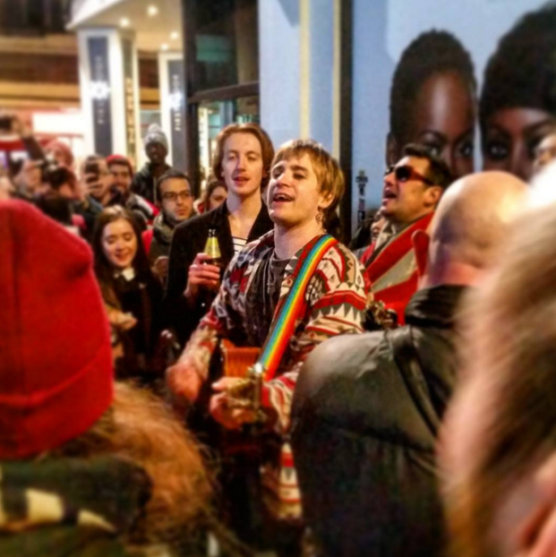 TimeOutLondon's tweet photo. Last night Brixton danced in the  street for Bowie: https://t.co/UyN9vZXi97 https://t.co/QZ0w4u6bCU