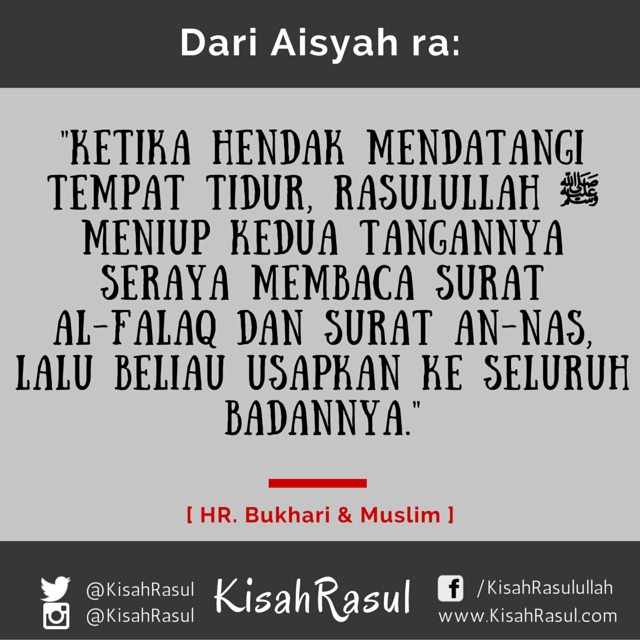 mari kita RT bersama-sama twit ini, sehingga kita bisa sama-sama mengamalkannya sebelum tidur malam ini…