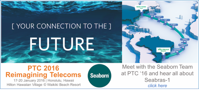 Seabornnetworks's tweet photo. Set up a meeting with Seaborn at PTC '16 and hear the latest news on Seabras-1 https://t.co/YkvFxTTjPV https://t.co/SQUkgWn7W8