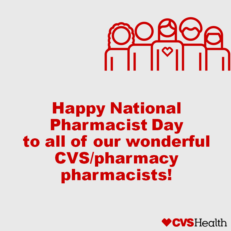 CVSHealth's tweet photo. Happy #NationalPharmacistDay to all of our wonderful CVS/pharmacy pharmacists! #LeadWithHeart https://t.co/lxRcZneWT2