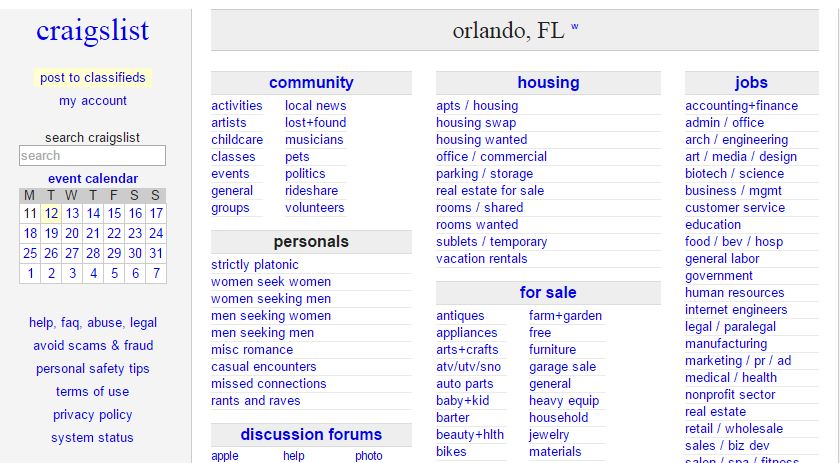 Orlando Sentinel On Twitter Craigslist Passed The 100 Murder