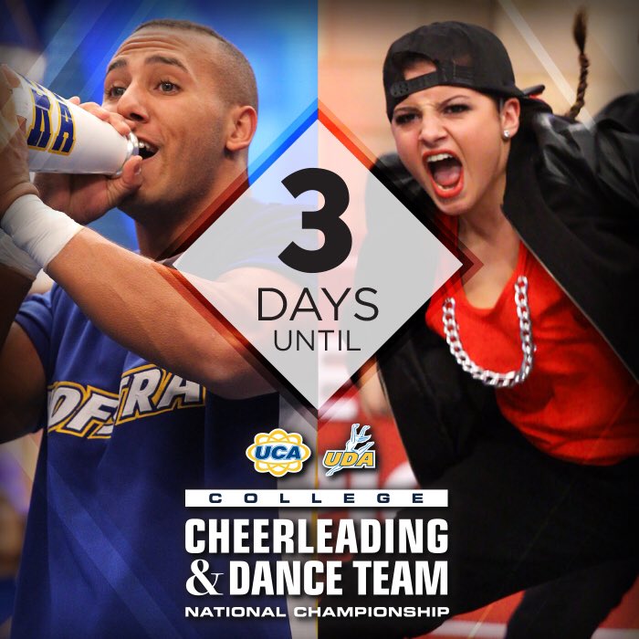 UCAupdates's tweet photo. It's the final countdown until #UCAnationals! https://t.co/rxAB3lPWFh