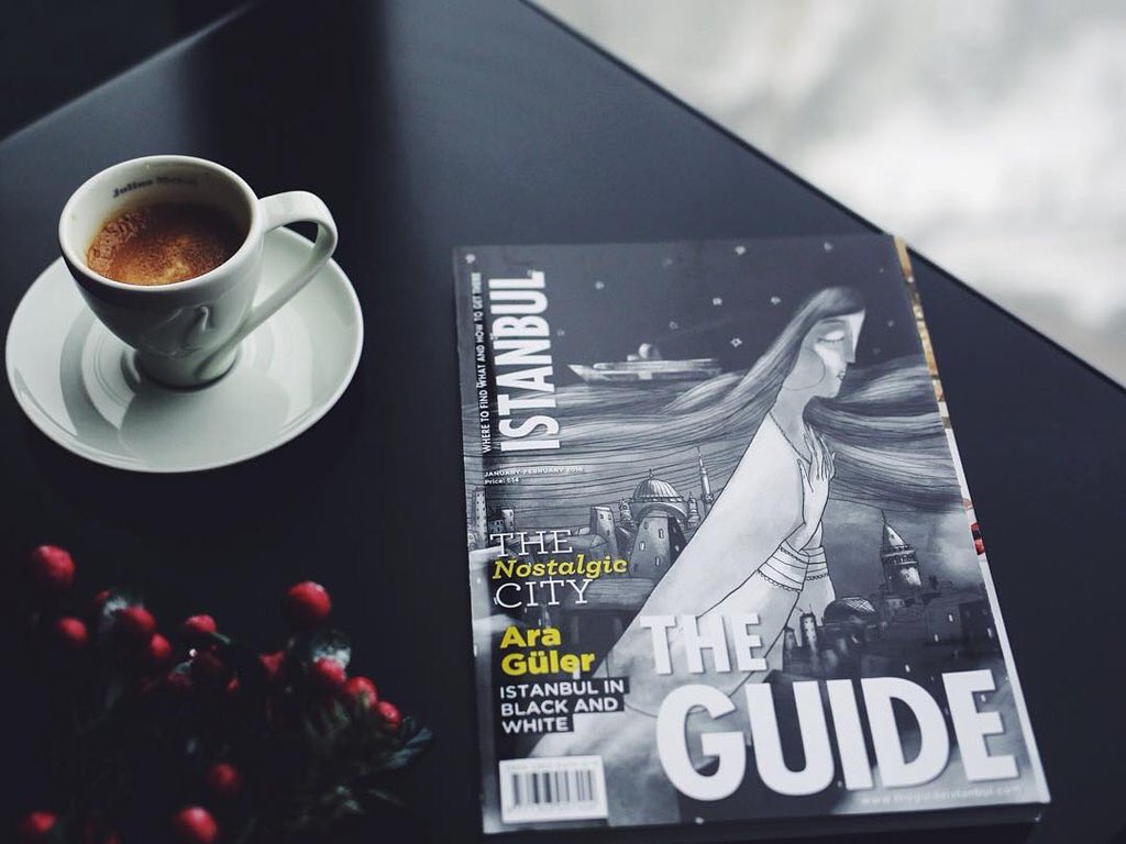 ssedatgirgin's tweet image. #theguideistanbul yeni sayısı çıktı. Bu ay konu hüzün, kapakta siyah beyaz çalıştık.