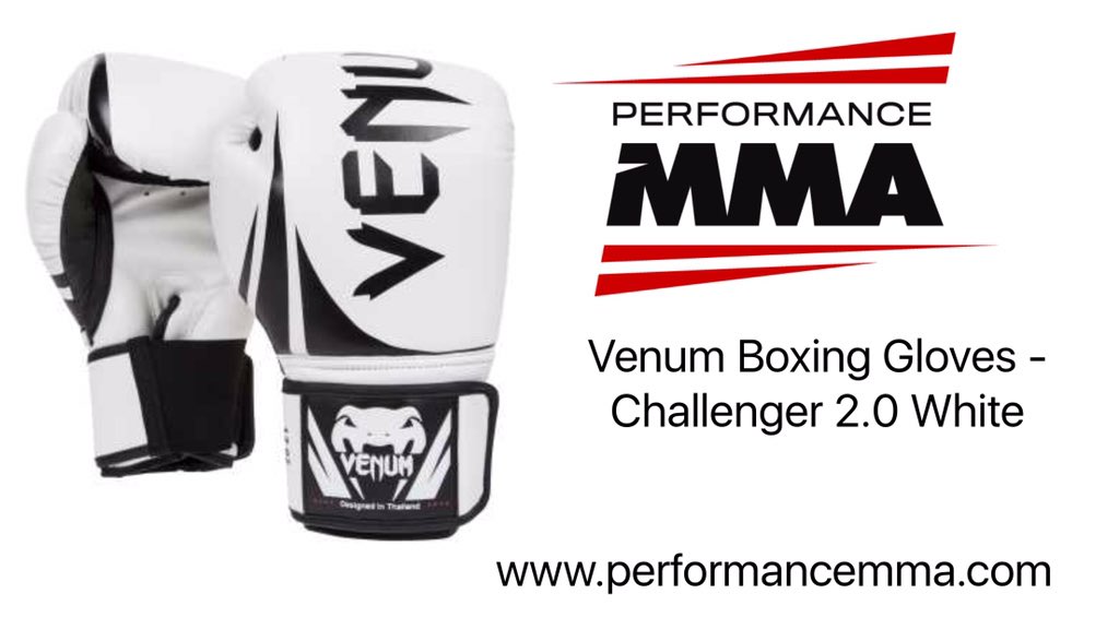 PerformanceMMA's tweet photo. @Venumfight Boxing Gloves - Challenger 2.0 White - Shop Now at https://t.co/Ufs3YUsfOV #MartialArts #PerformanceMMA https://t.co/4vKCEQT1M8