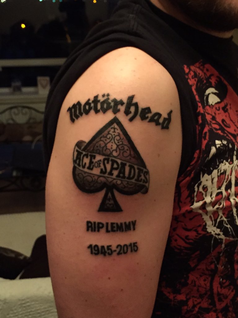 TJ Harlin's Black and Grey Lemmy Motörhead Tattoo | TikTok, image size:768x1024