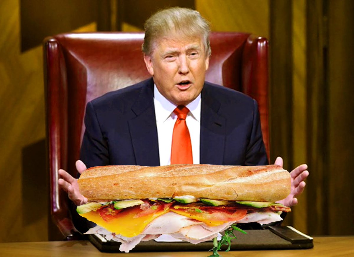 #PicnicSandwich 3206 #SunsetBlvd in #Silverlake #LA #Tbag #Trump #TurkeryBaguette @TheDailyShow