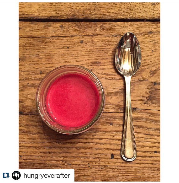 Thanks @hungryeverafter for the tasty photo of <a href="/palmanyc/">Palma</a> heirloom beet soup with parmesan from our Original GV Tour!
