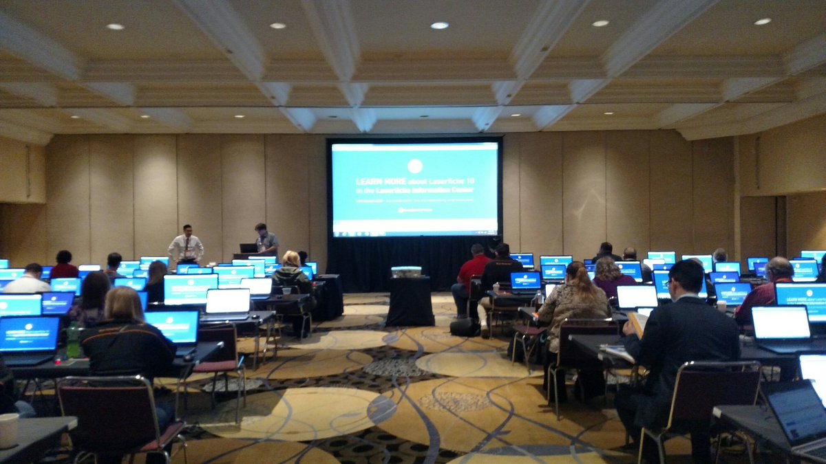DynamicDocs's tweet photo. At the @Laserfiche Empower 2016 conference. Learning mode: Activated. #lfempower #fichefriends #pathtopaperless https://t.co/GBddtqV8mB