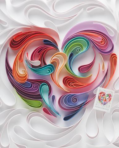 The Quilled Paper Heart stamp dedication ceremony is happening now! <a href="/USPSstamps/">✨</a> <a href="/DallasLoveField/">Dallas Love Field Airport</a> #LoveStamp