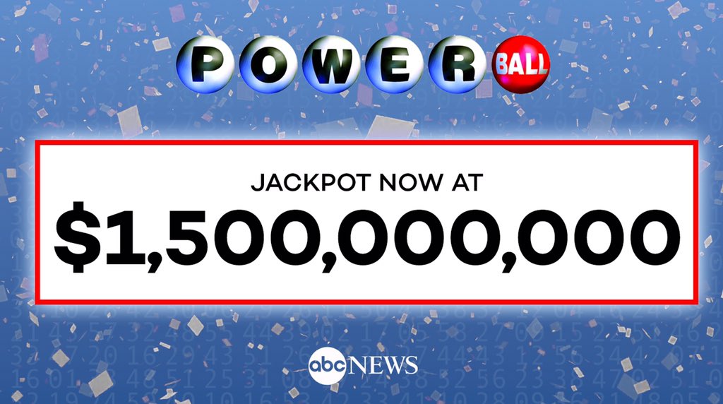 JUST IN: #Powerball jackpot increases to $1.5 billion.
