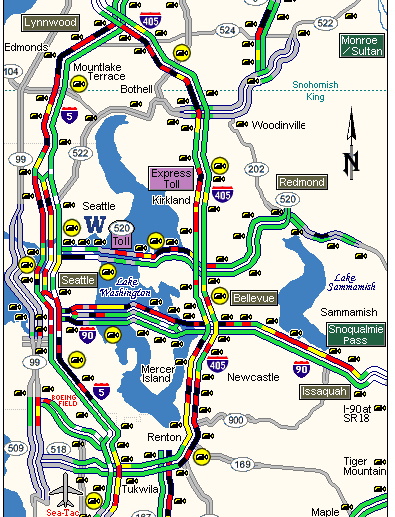 Wsdot Seattle Traffic Flow Map Washington State Dot On Twitter: "Seattle Traffic Map Is Out Of Order Right  Now. Techs Are On It. Maybe @Wsdot_Traffic Can Draw One For Us?" / Twitter