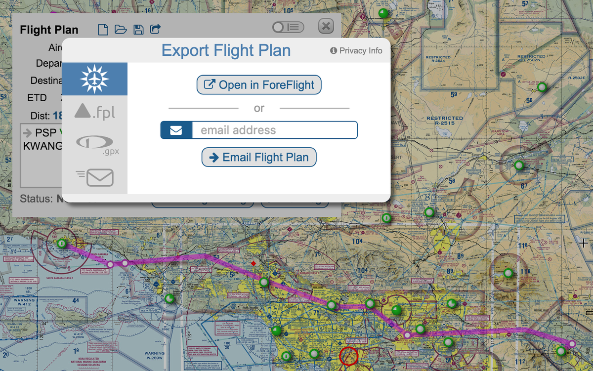 skyvector to fltplan go skyvector to fltplan go