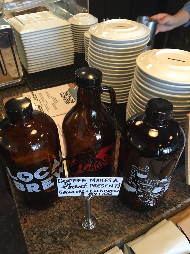 HausOfGrowlers's tweet photo. Looking for cold brew growlers in #Dallas go to #MethodCoffee They've got you covered! @TmblwdTexStyles @WheronArt https://t.co/myEF812TTe