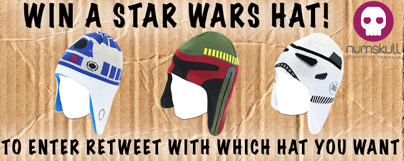 NumskullDesigns's tweet photo. RT to win a #StarWars knitted hat of your choice! A winner will be picked at random at the end of this week. #SWcomp https://t.co/IfGfDJHtPO