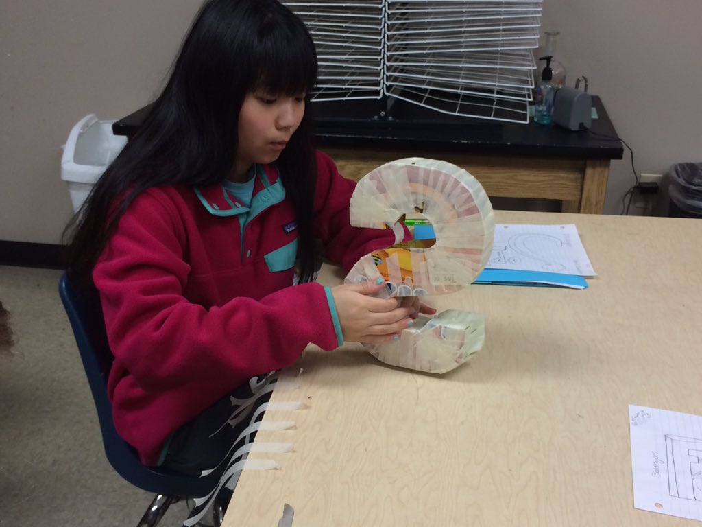 ms_yauger's tweet photo. 3D letters are in progress in 7th/8th grade Art #acjhs #caneclassroom #sculpture #3dforms https://t.co/DwIJnbflCd
