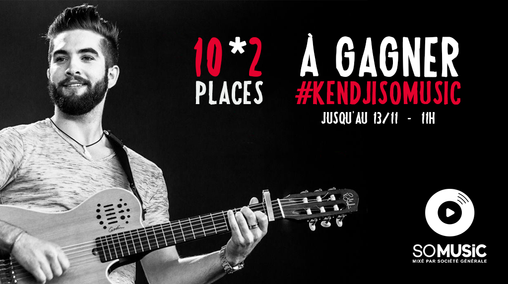 somusic's tweet photo. #TeamKendji dernière chance ! RT+Follow jusqu'à demain 11h pour tenter d'assister au concert privé #KendjiSoMusic 🎸 https://t.co/4Q4meaaw0P