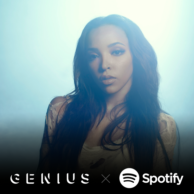 RapGenius's tweet image. .@Tinashe takes us #BehindTheLyrics of “Player,” “2 On,” and more with Genius on @Spotify. bit.ly/tinashegeniuss…
