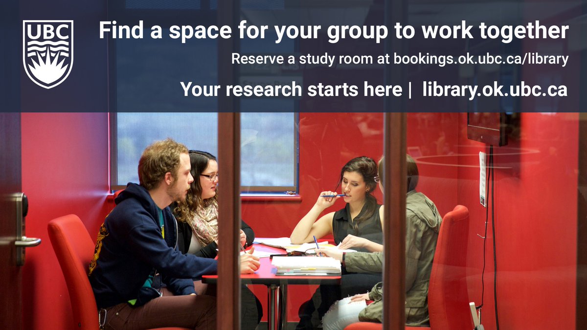 Need a spot to study with a group? Use one of our study rooms! Learn more and book online at ow.ly/UIdkK