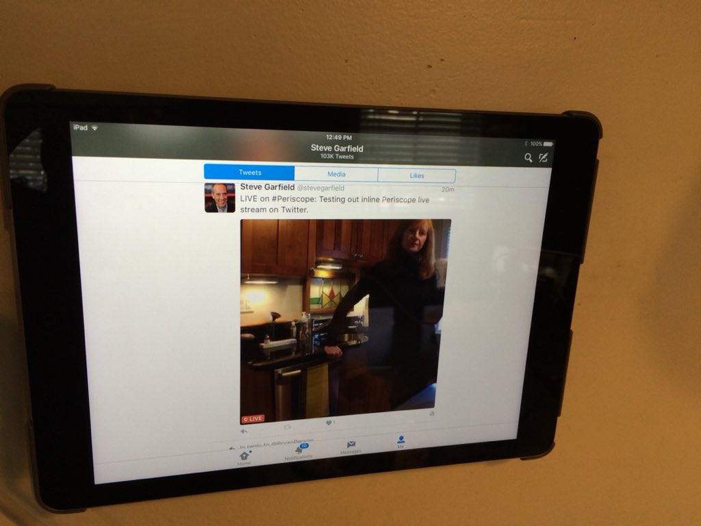 carolgarfield's tweet photo. @stevegarfield Viewed on iPad https://t.co/j7AnCucXGs