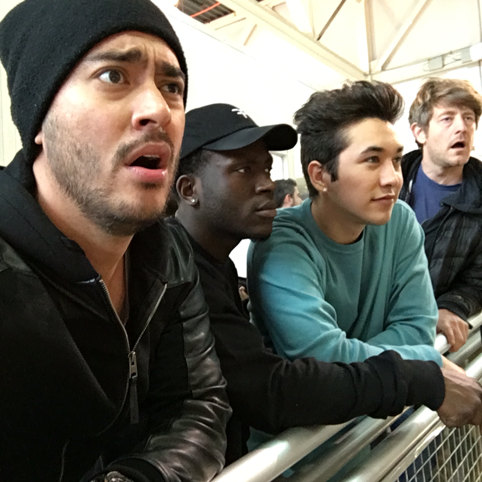 VincentMarcus's tweet photo. Hanging out at the @Ford factory with these guys #TalkWithFord #FordNAIAS #ad https://t.co/9niFdkB2An