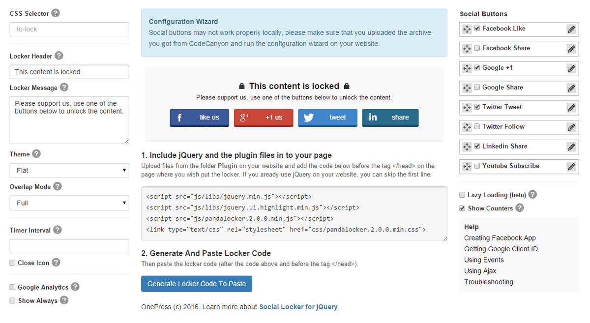 #sociallocker for #jquery has been updated. Added a new handy Configuration Manager. codecanyon.net/item/social-lo…